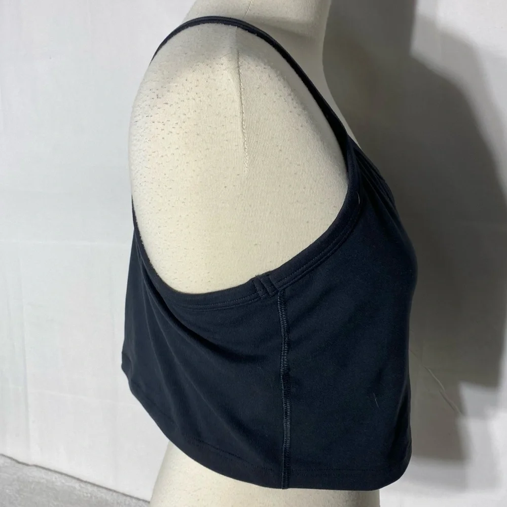 Aerie Offline Black Recharge Minimal Control Sports Bra Cropped Tank Bra XL - Picture 7 of 13